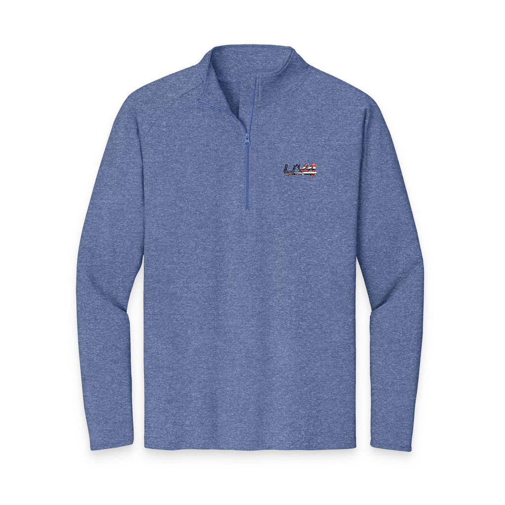 LIV 4 Embroidered Patriotic Unisex Premium Quarter-Zip | Moisture Wicking