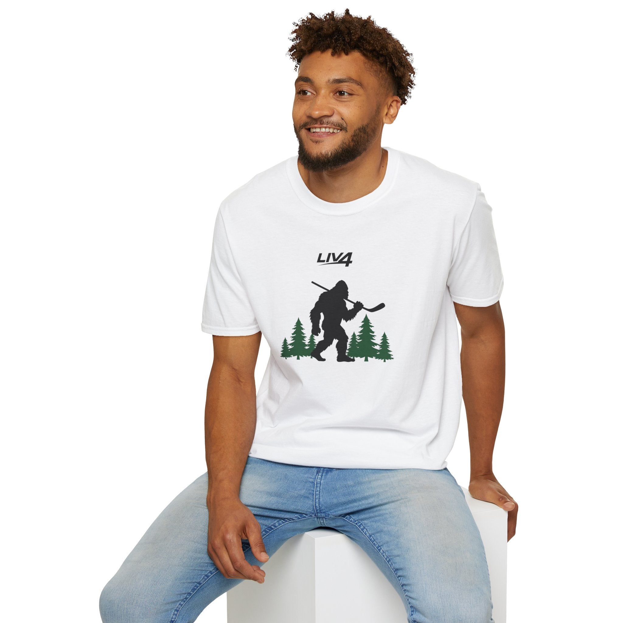 LIV 4 Sasquatch Hockey Unisex Lightweight T-Shirt