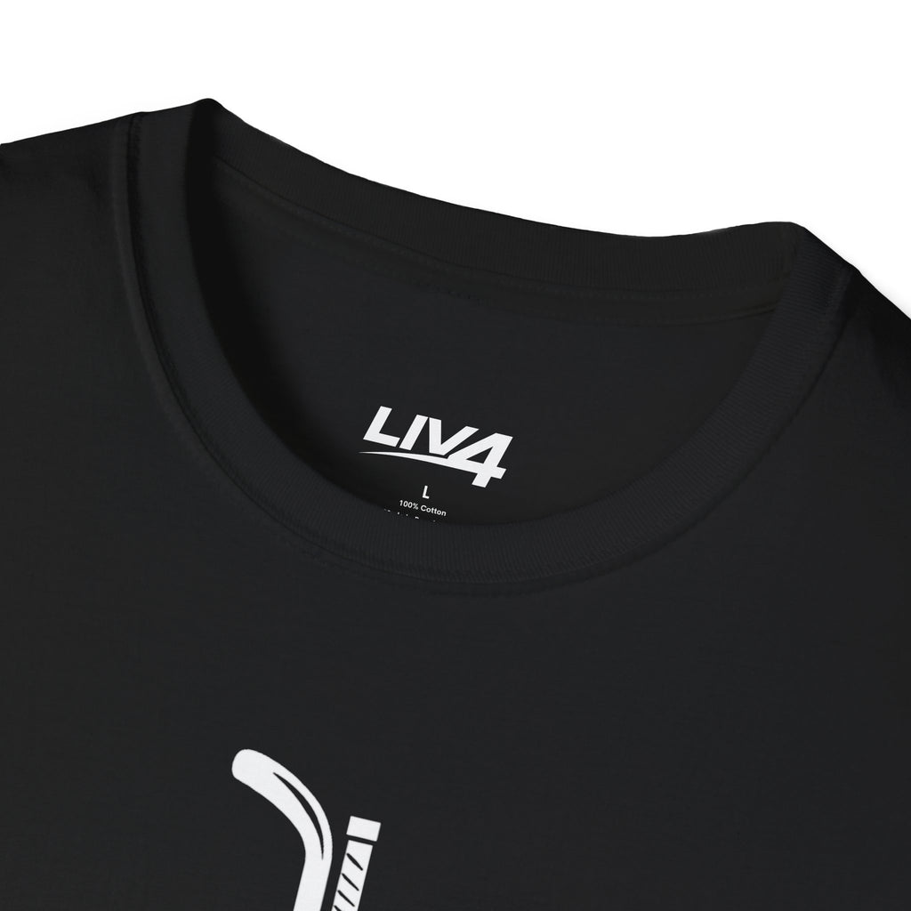 LIV 4 Hockey Cross Unisex Lightweight T-Shirt | White Letter