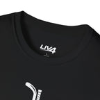 LIV 4 Hockey Cross Unisex Lightweight T-Shirt | White Letter
