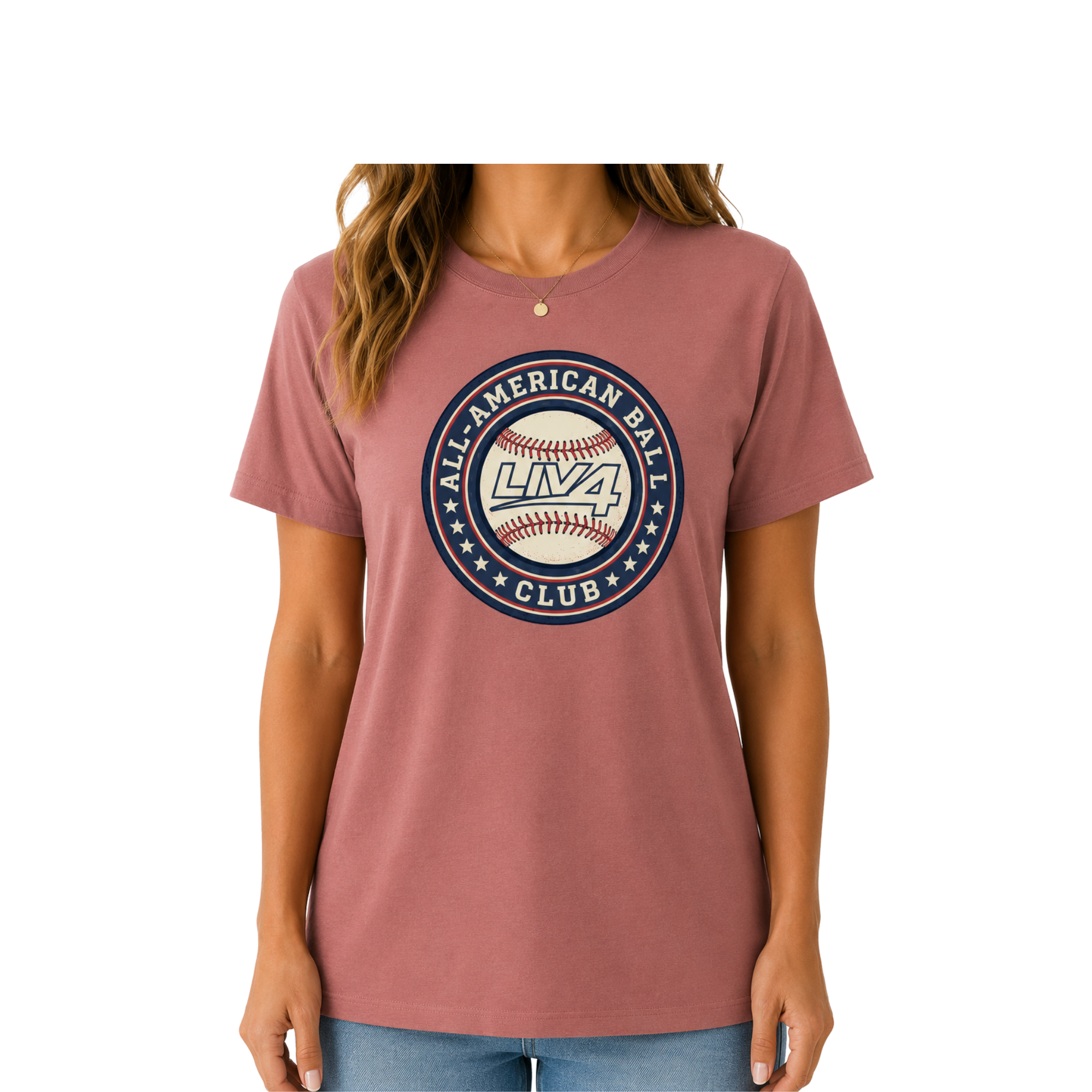 LIV 4 All American Ball Club Baseball Women's Relaxed T-Shirt