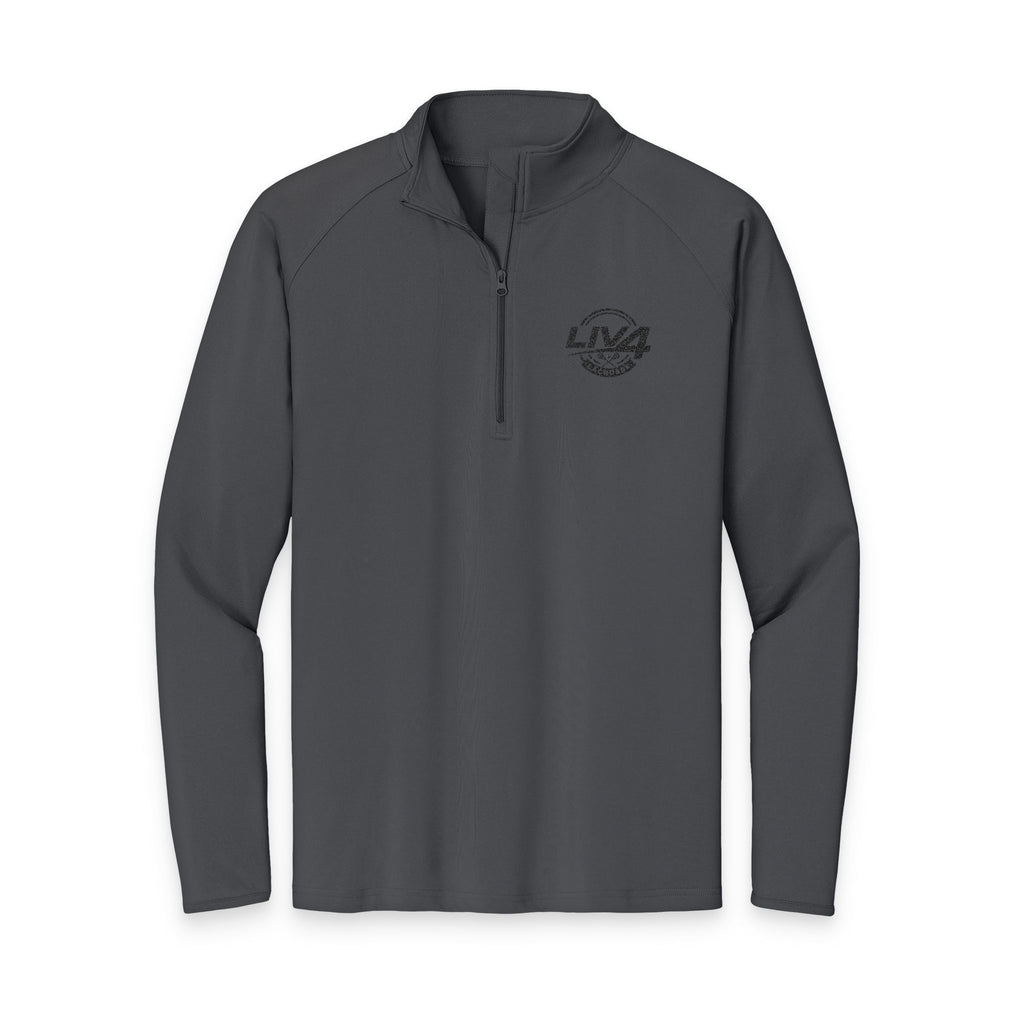 LIV 4 Lacrosse Embroidered Men's Performance Lightweight Quarter-Zip | Moisture Wicking