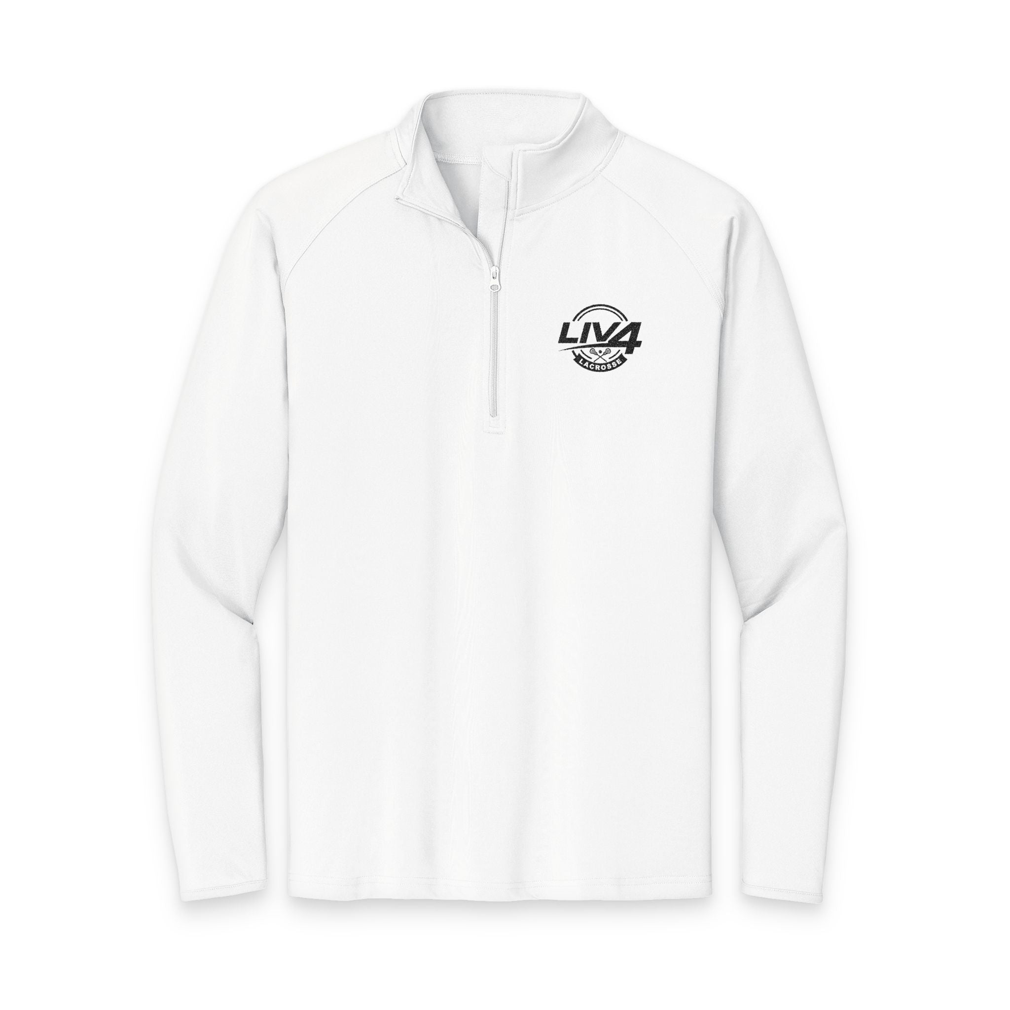 LIV 4 Lacrosse Embroidered Men's Performance Lightweight Quarter-Zip | Moisture Wicking