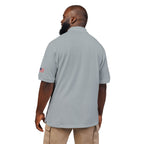 LIV 4 Hockey Embroidered Premium Polo | USA Flag on Sleeve | Relaxed Fit