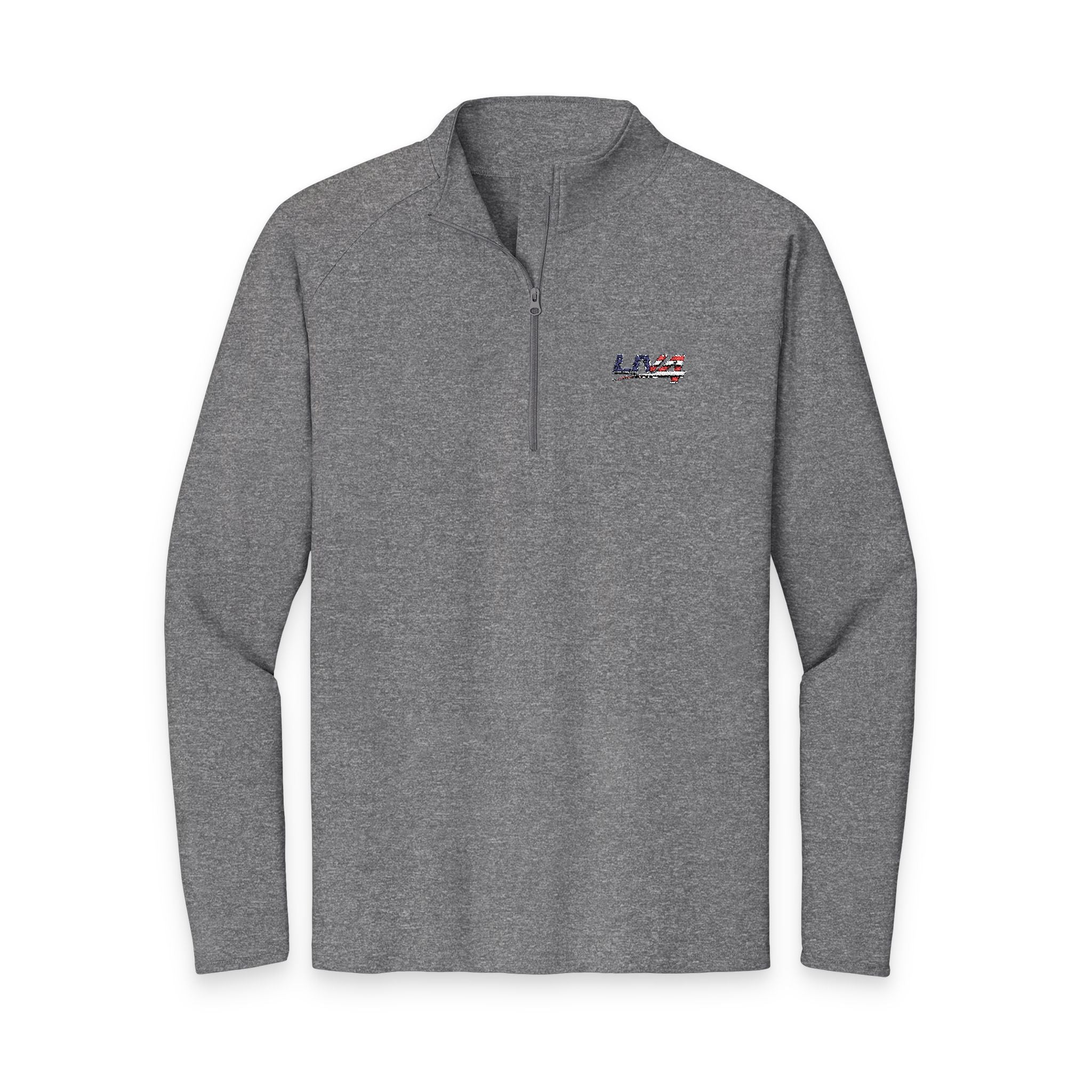 LIV 4 Embroidered Patriotic Unisex Premium Quarter-Zip | Moisture Wicking