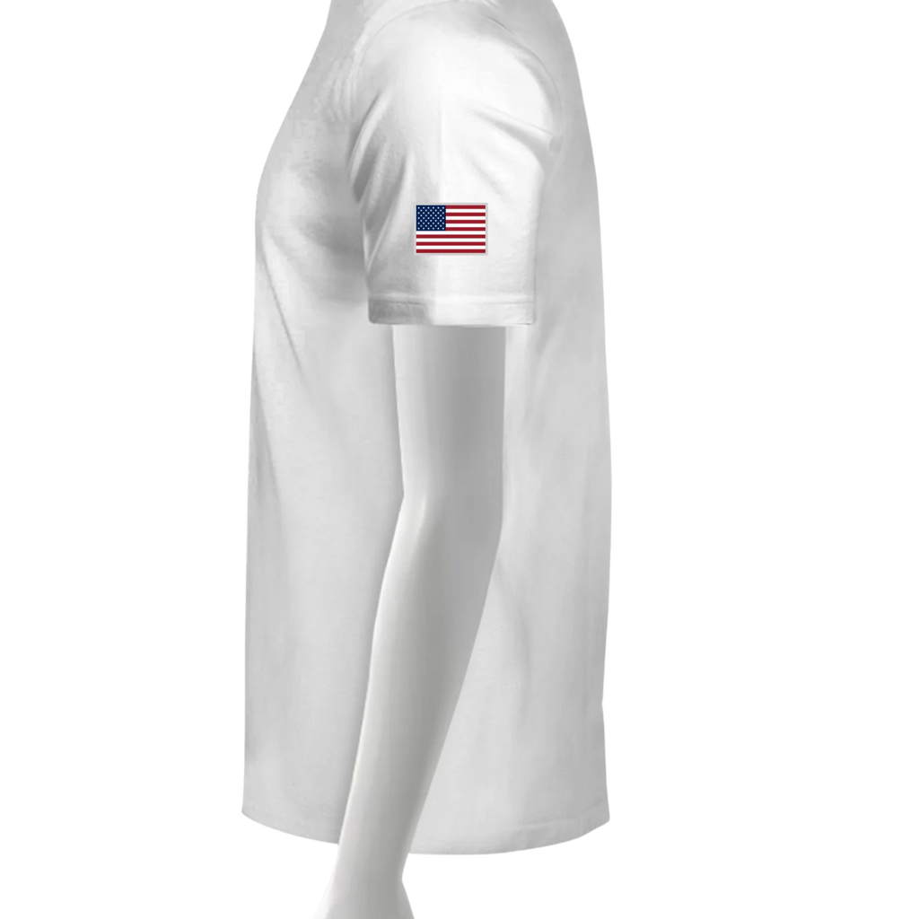 LIV 4 Patriotic and USA Flag - Men's Performance UV Protection Crew Neck T-Shirt