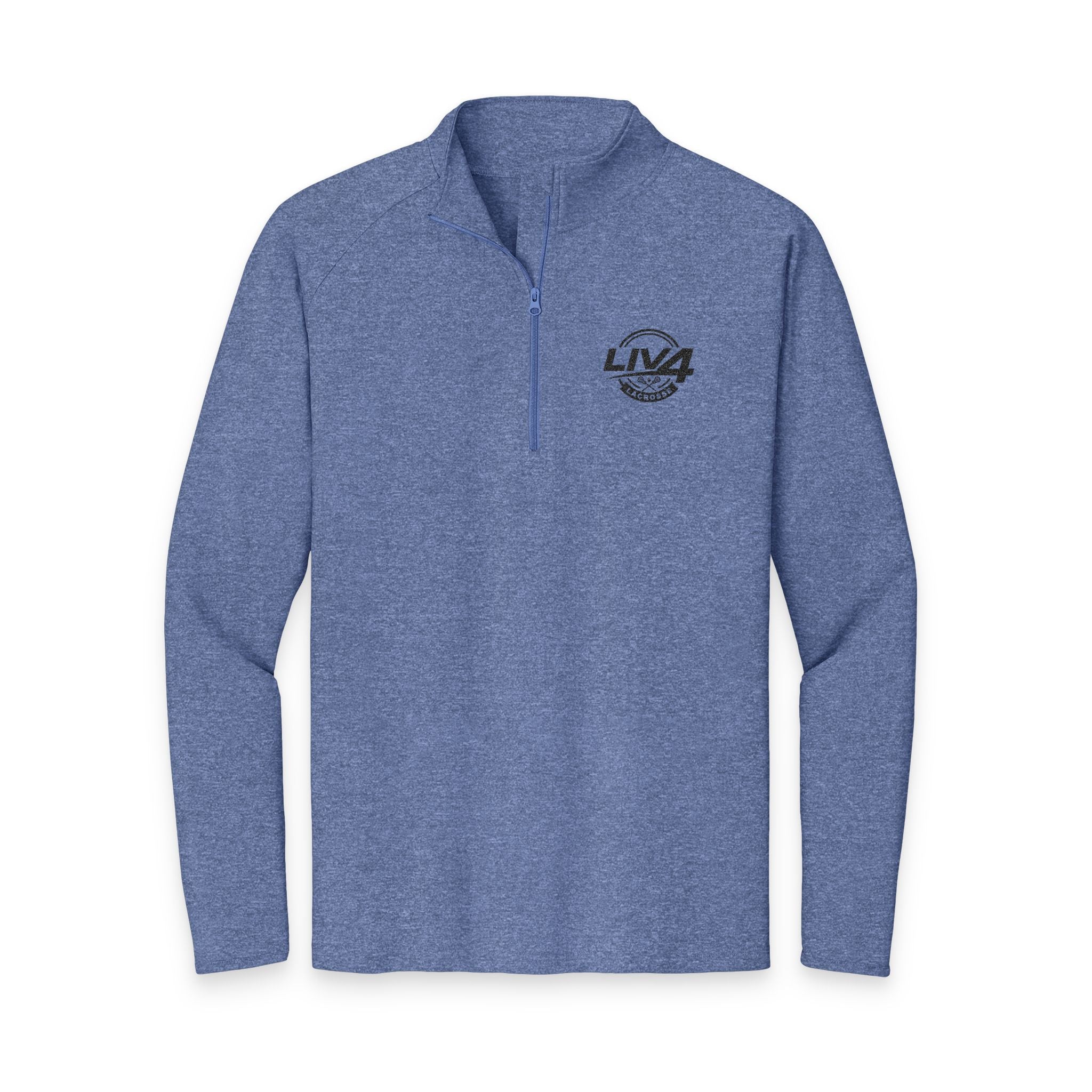 LIV 4 Lacrosse Embroidered Men's Performance Lightweight Quarter-Zip | Moisture Wicking