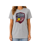 LIV 4 Raised on Freedom and Fastpitch Women's Relaxed Soft Lightweight T-Shirt