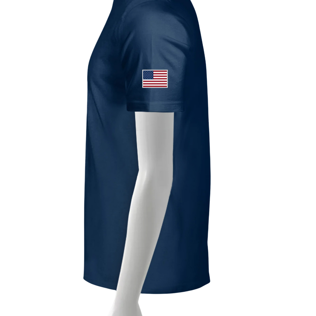 LIV 4 Patriotic and USA Flag - Men's Performance UV Protection Crew Neck T-Shirt