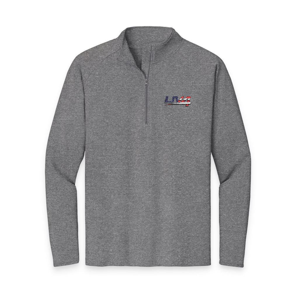 LIV 4 Embroidered Patriotic Men's Performance Lightweight Quarter-Zip | UPF 50