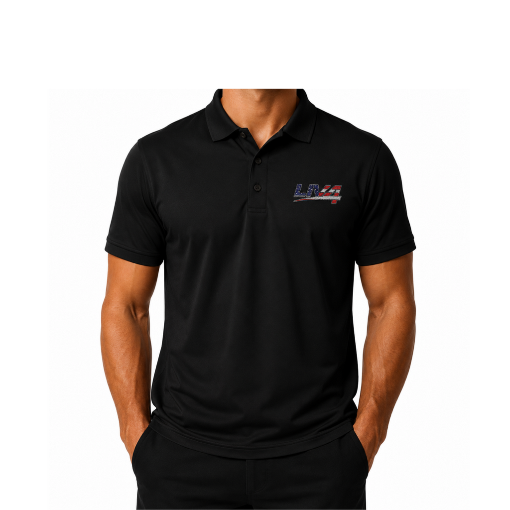 LIV 4 Patriotic Embroidered Men's Performance Polo | Lightweight UPF 50