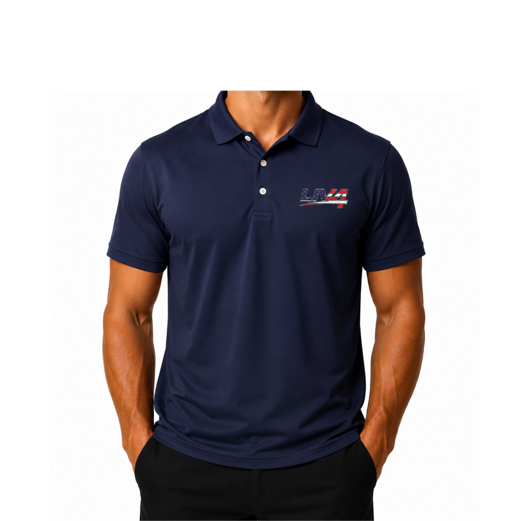 LIV 4 Patriotic Embroidered Men's Performance Polo | Lightweight UPF 50