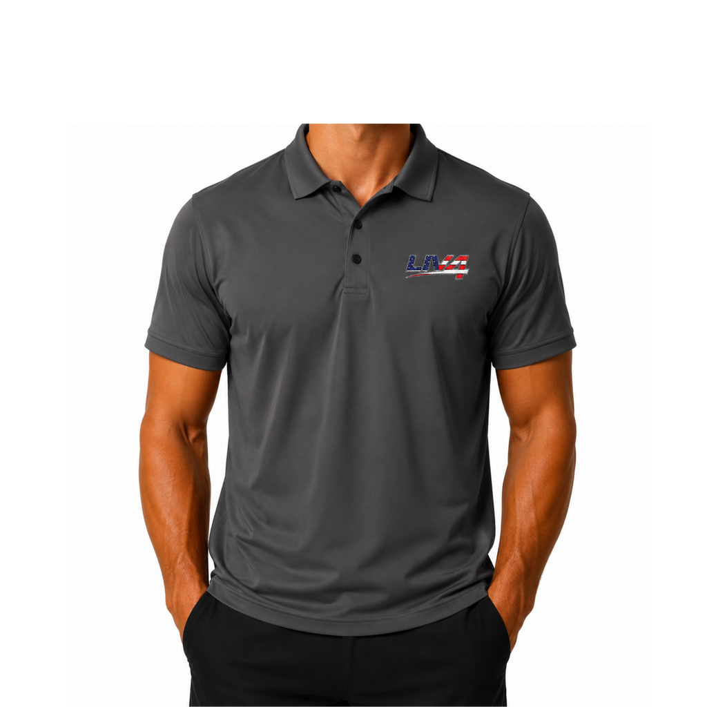 LIV 4 Patriotic Embroidered Men's Performance Polo | Lightweight UPF 50