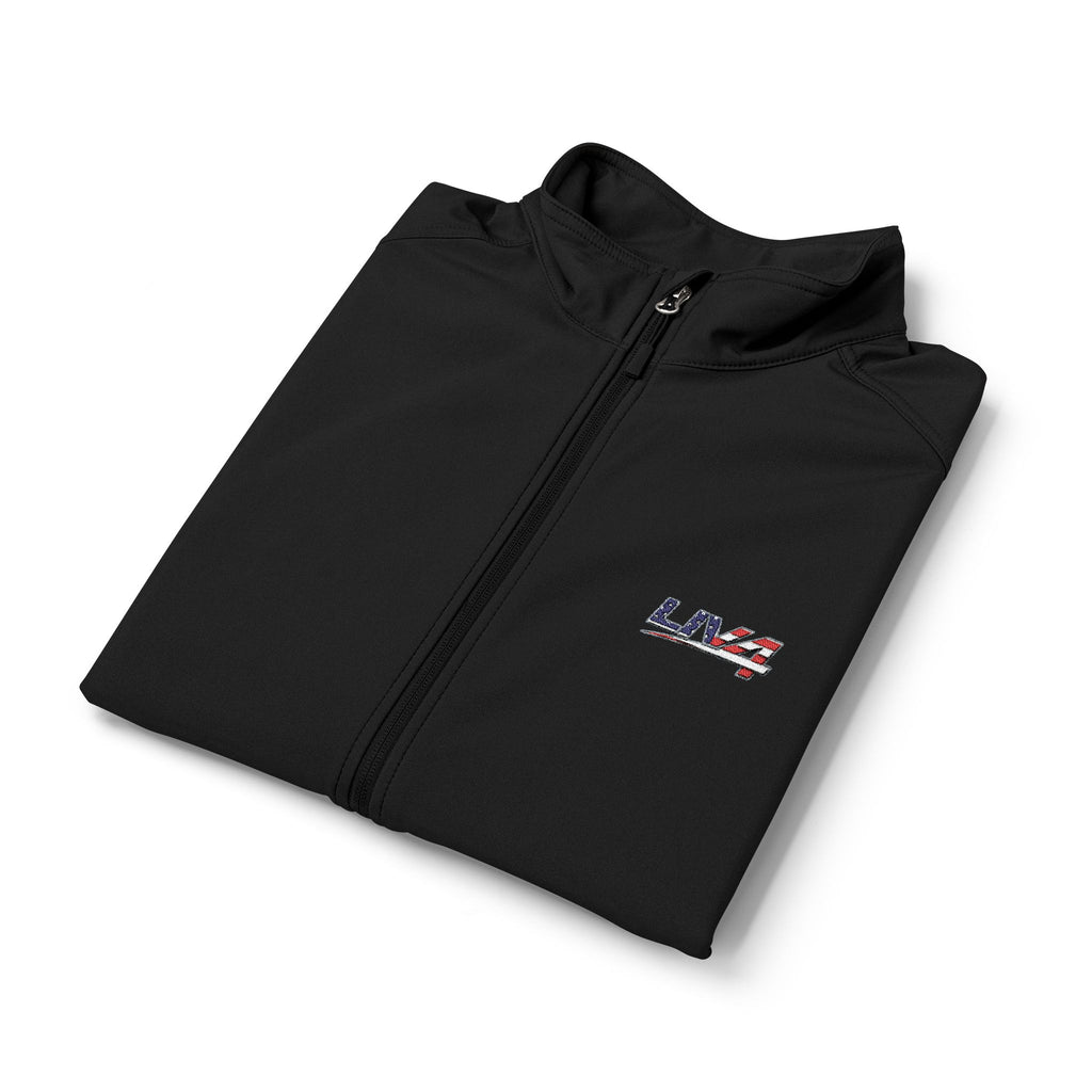 LIV 4 Embroidered Patriotic Men's Premium Soft Shell Vest | Wind-Resistant | Water-Repellent