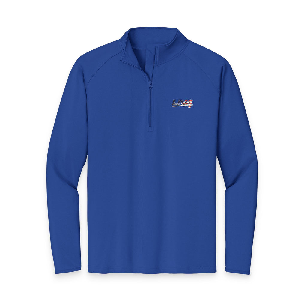 LIV 4 Embroidered Patriotic Unisex Premium Quarter-Zip | Moisture Wicking