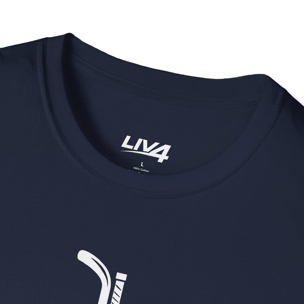 LIV 4 Hockey Cross Unisex Lightweight T-Shirt | White Letter
