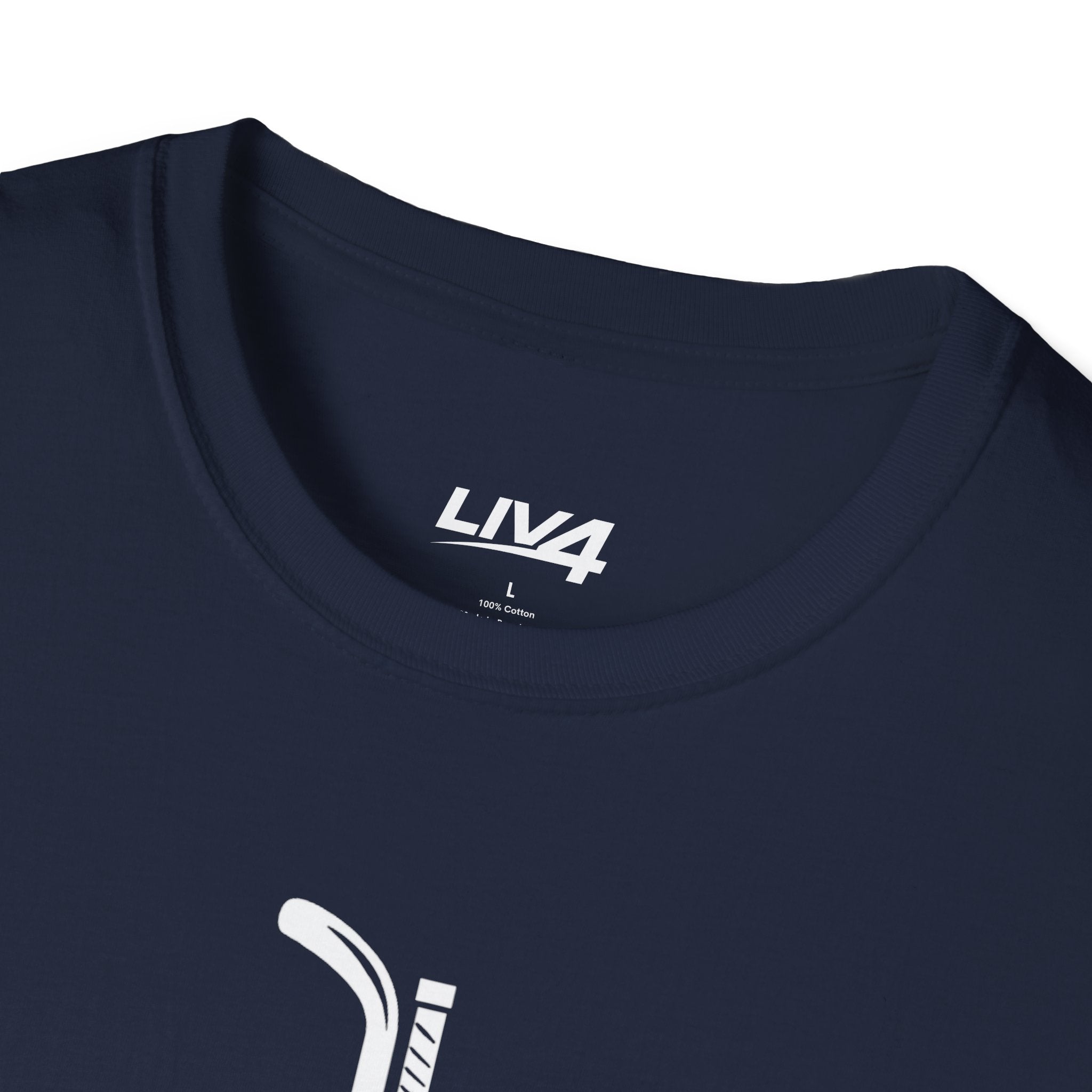 LIV 4 Hockey Cross Unisex Lightweight T-Shirt | White Letter