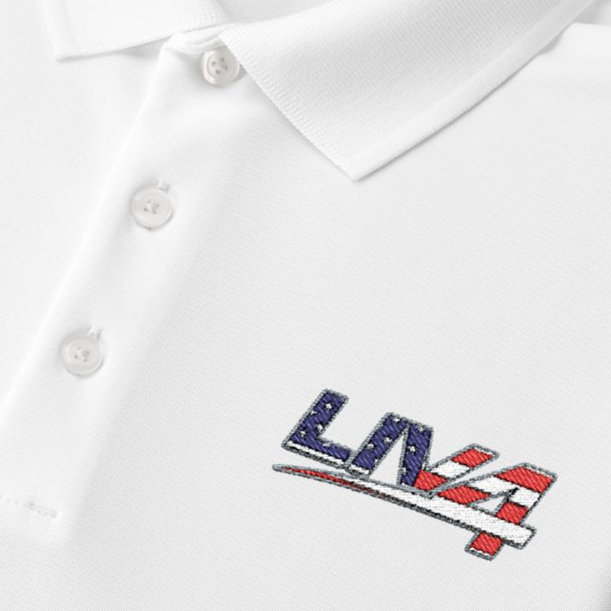 LIV 4 Patriotic Embroidered Men's Performance Polo | Lightweight UPF 50