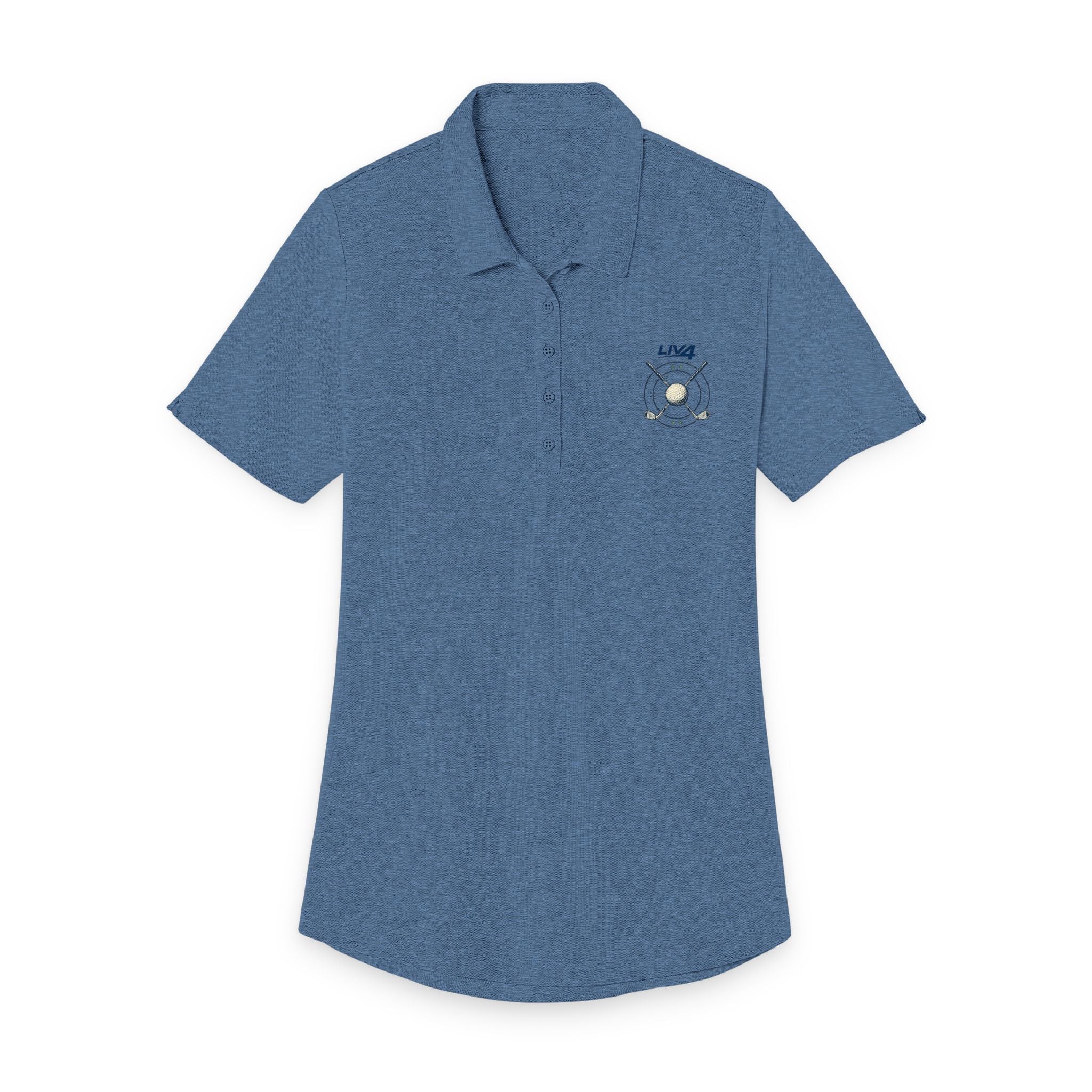LIV 4 Women's Crossed Golf Clubs Polo