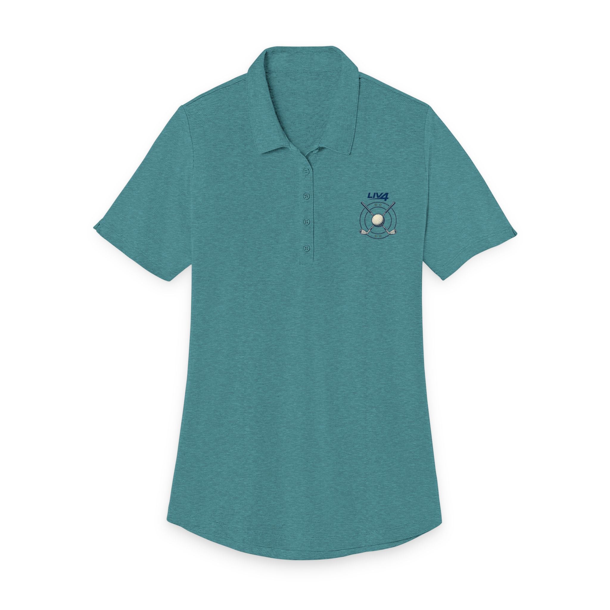 LIV 4 Women's Crossed Golf Clubs Polo