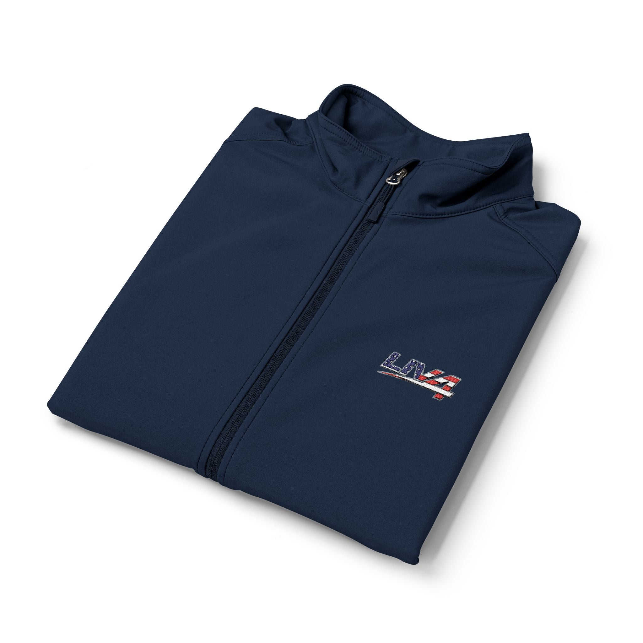 LIV 4 Embroidered Patriotic Men's Premium Soft Shell Vest | Wind-Resistant | Water-Repellent