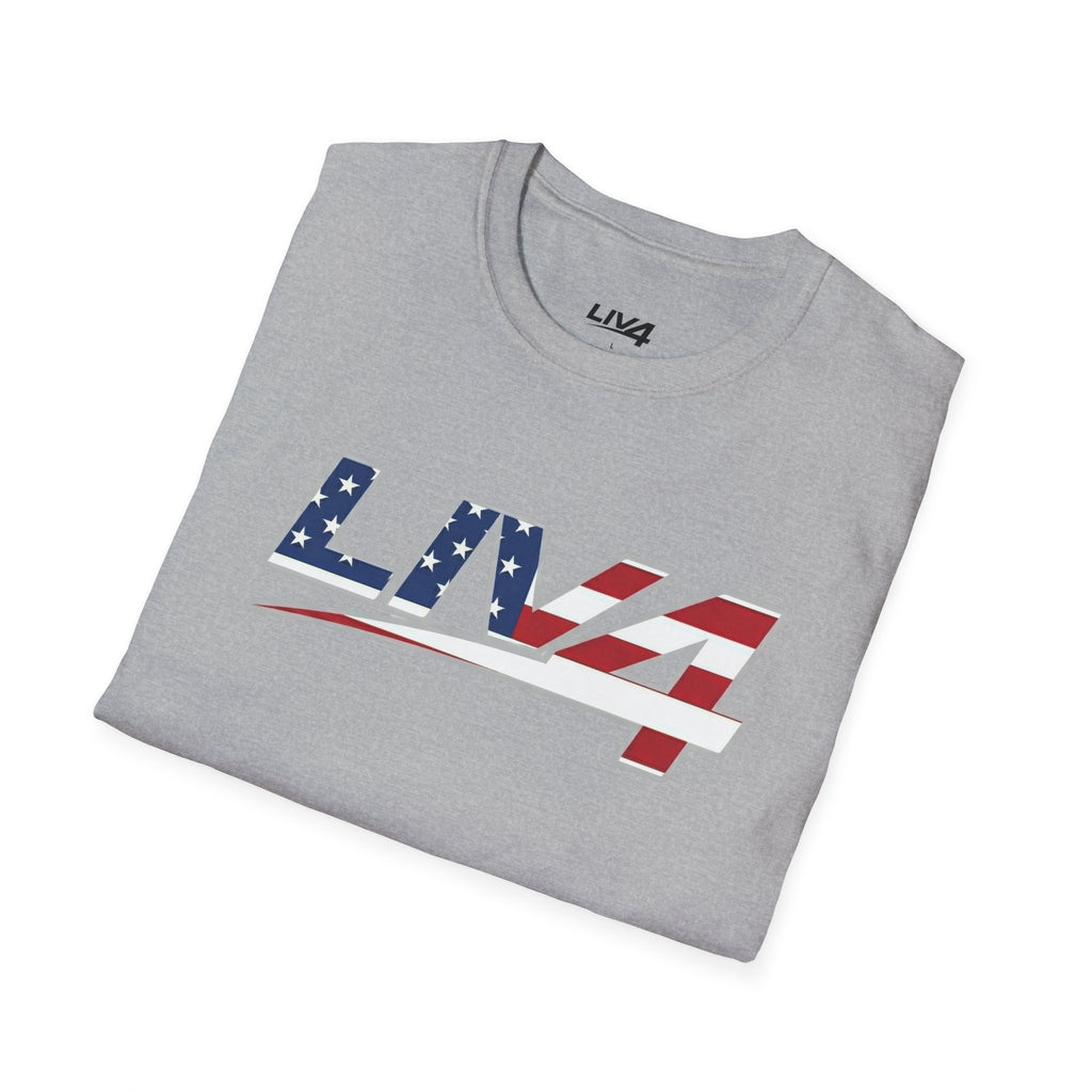 LIV 4 Patriotic Unisex Lightweight T-Shirt
