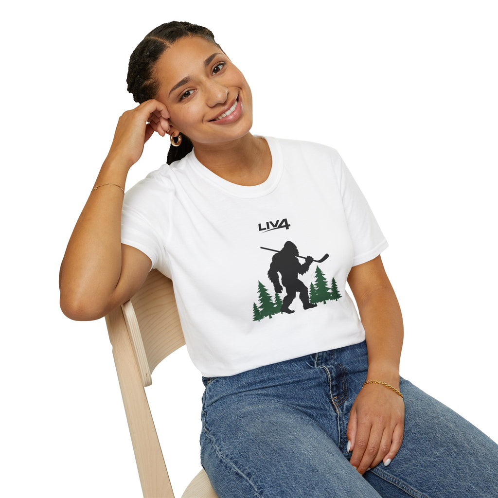 LIV 4 Sasquatch Hockey Unisex Lightweight T-Shirt