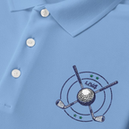 LIV 4 Crossed Golf Clubs Embroidered Men's Performance Polo | Lightweight UPF 50