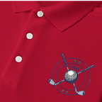 LIV 4 Crossed Golf Clubs Embroidered Men's Performance Polo | Lightweight UPF 50