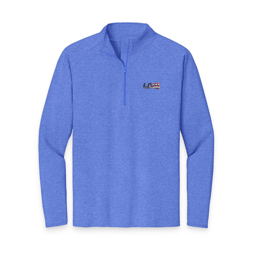 LIV 4 Embroidered Patriotic Unisex Premium Quarter-Zip | Moisture Wicking