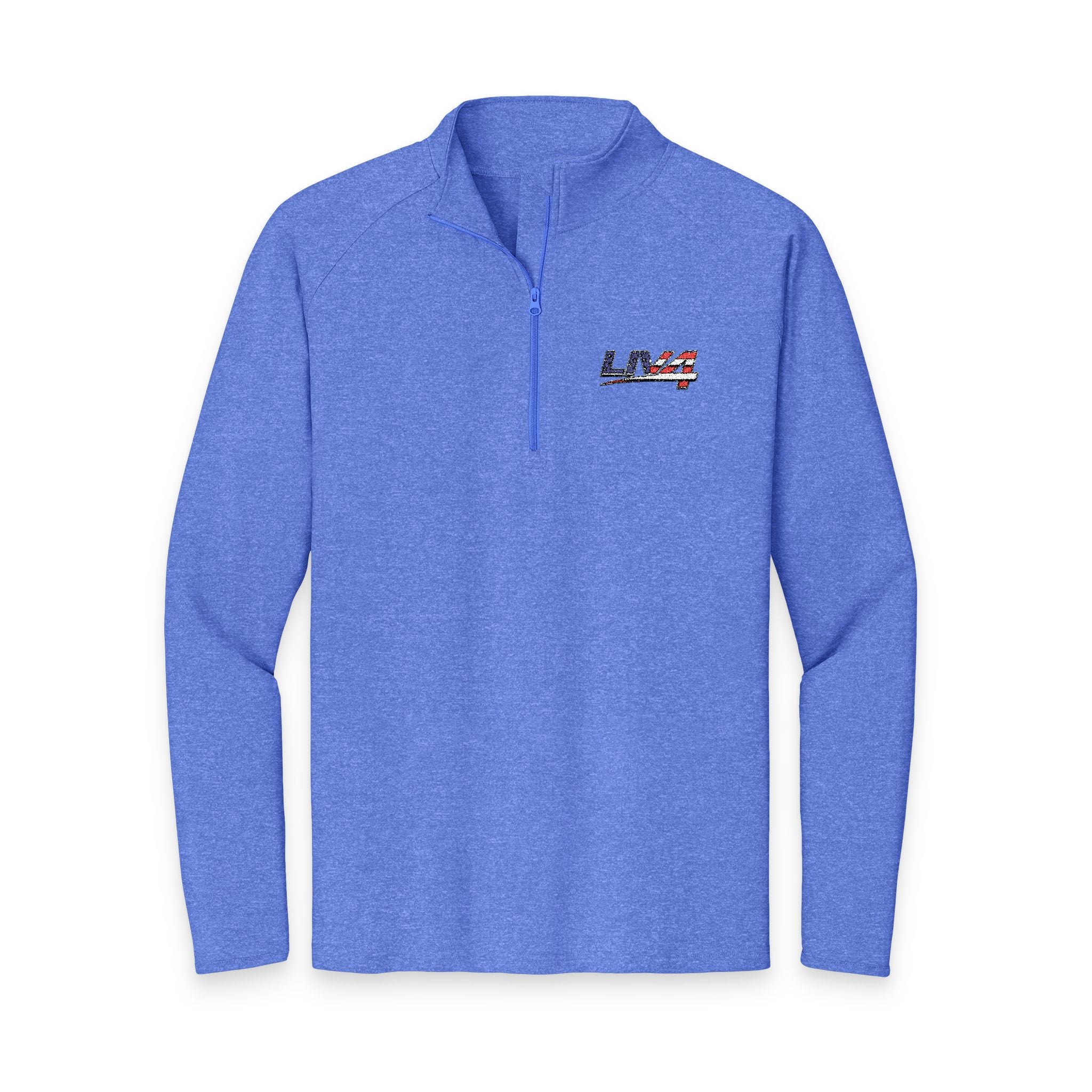 LIV 4 Embroidered Patriotic Men's Performance Lightweight Quarter-Zip | UPF 50