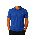 LIV 4 Patriotic Golf Clubs Flag Embroidered Men's Performance Polo | Lightweight UPF 50