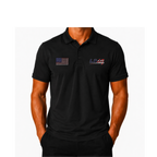 LIV 4 Patriotic Golf Clubs Flag Embroidered Men's Performance Polo | Lightweight UPF 50