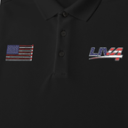 LIV 4 Patriotic Golf Clubs Flag Embroidered Men's Performance Polo | Lightweight UPF 50