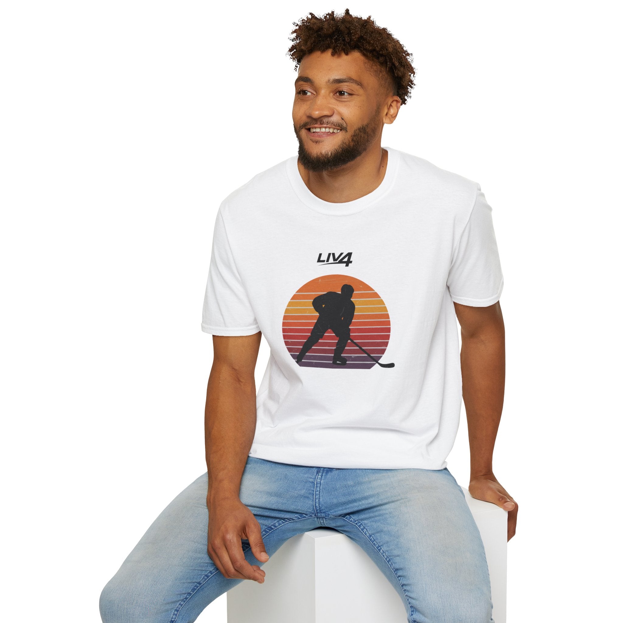LIV 4 Sunset Hockey Unisex Lightweight T-Shirt