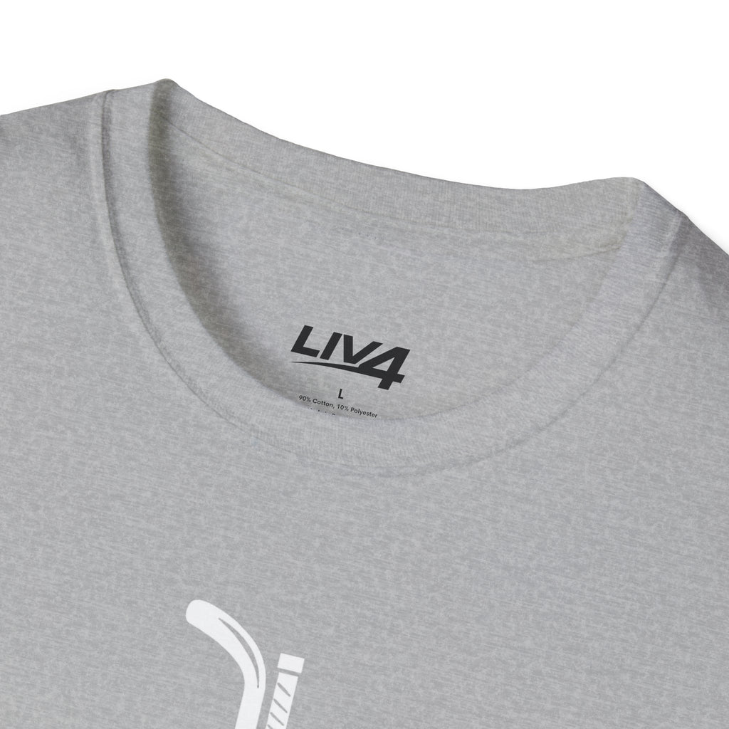 LIV 4 Hockey Cross Unisex Lightweight T-Shirt | White Letter