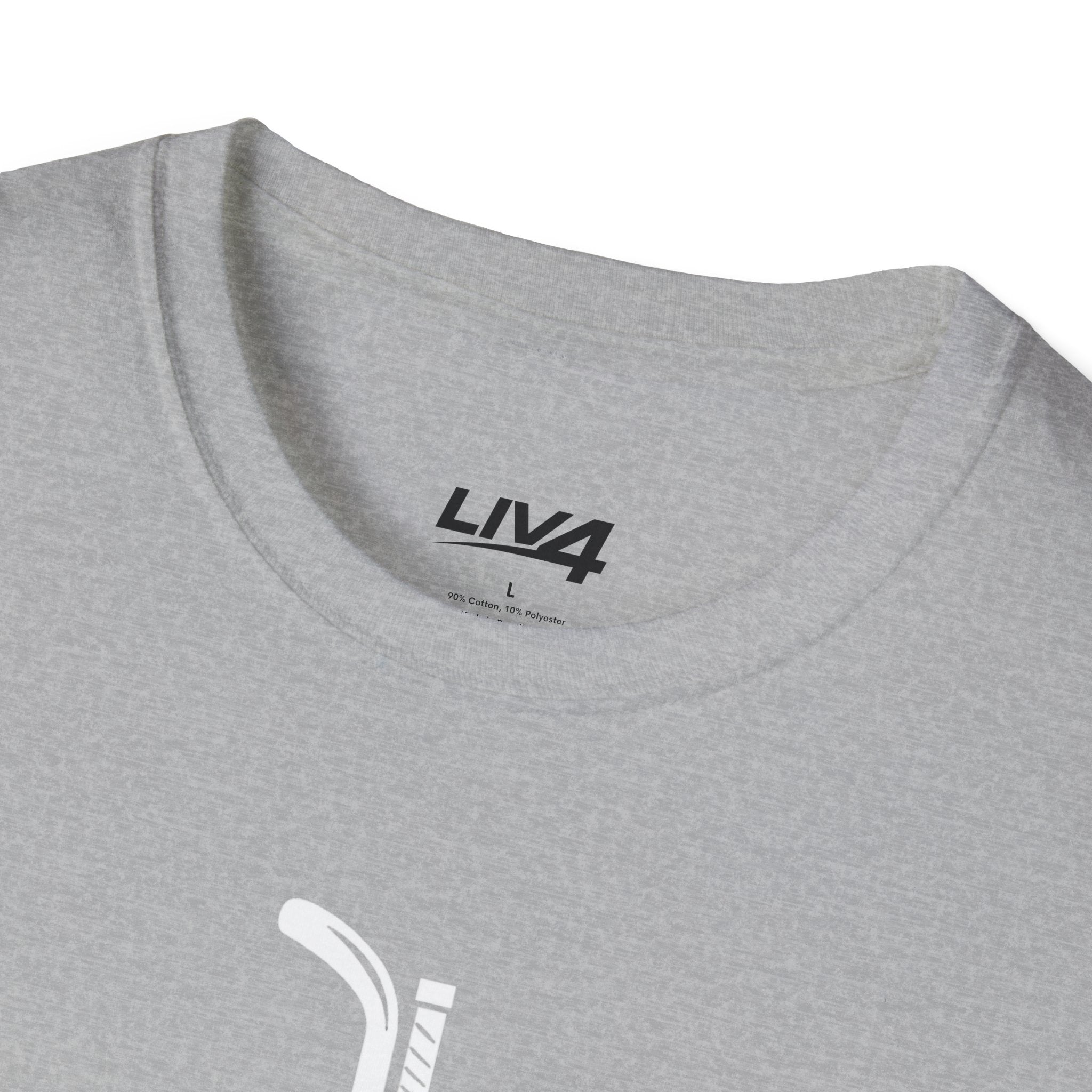 LIV 4 Hockey Cross Unisex Lightweight T-Shirt | White Letter