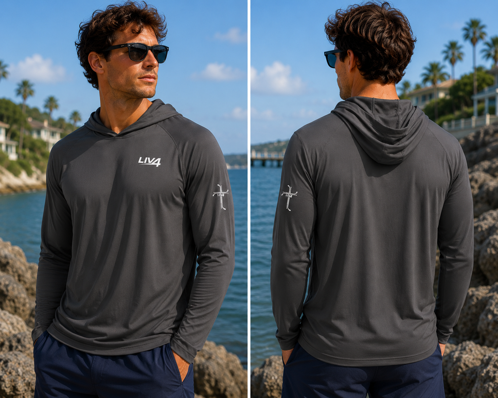 LIV 4 Hockey Cross Unisex Long Sleeve Hooded Pullover