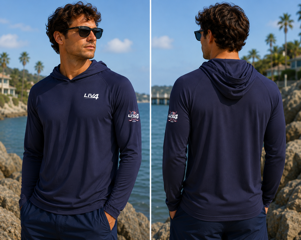 LIV 4 Hockey USA Unisex Long Sleeve Hooded Pullover