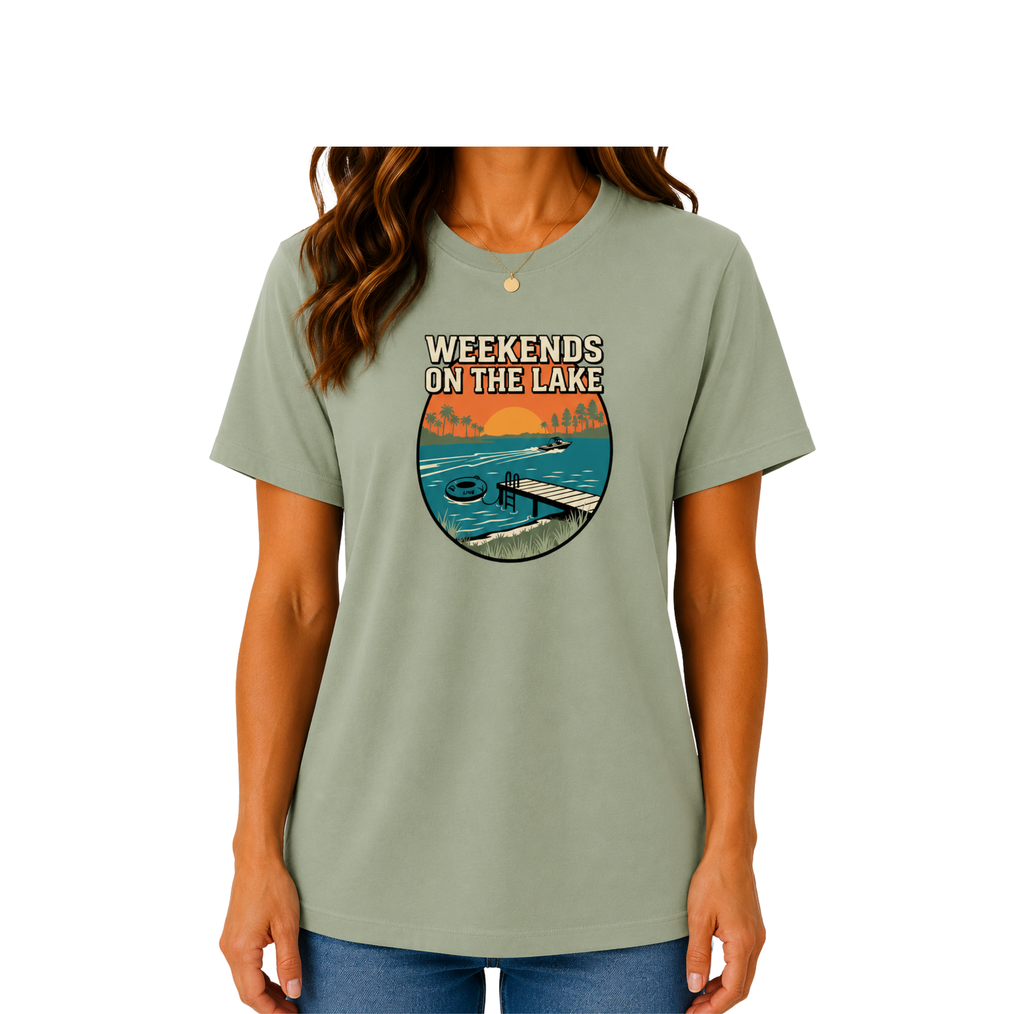 LIV 4 Weekends on the Lake - Women's Relaxed T-Shirt