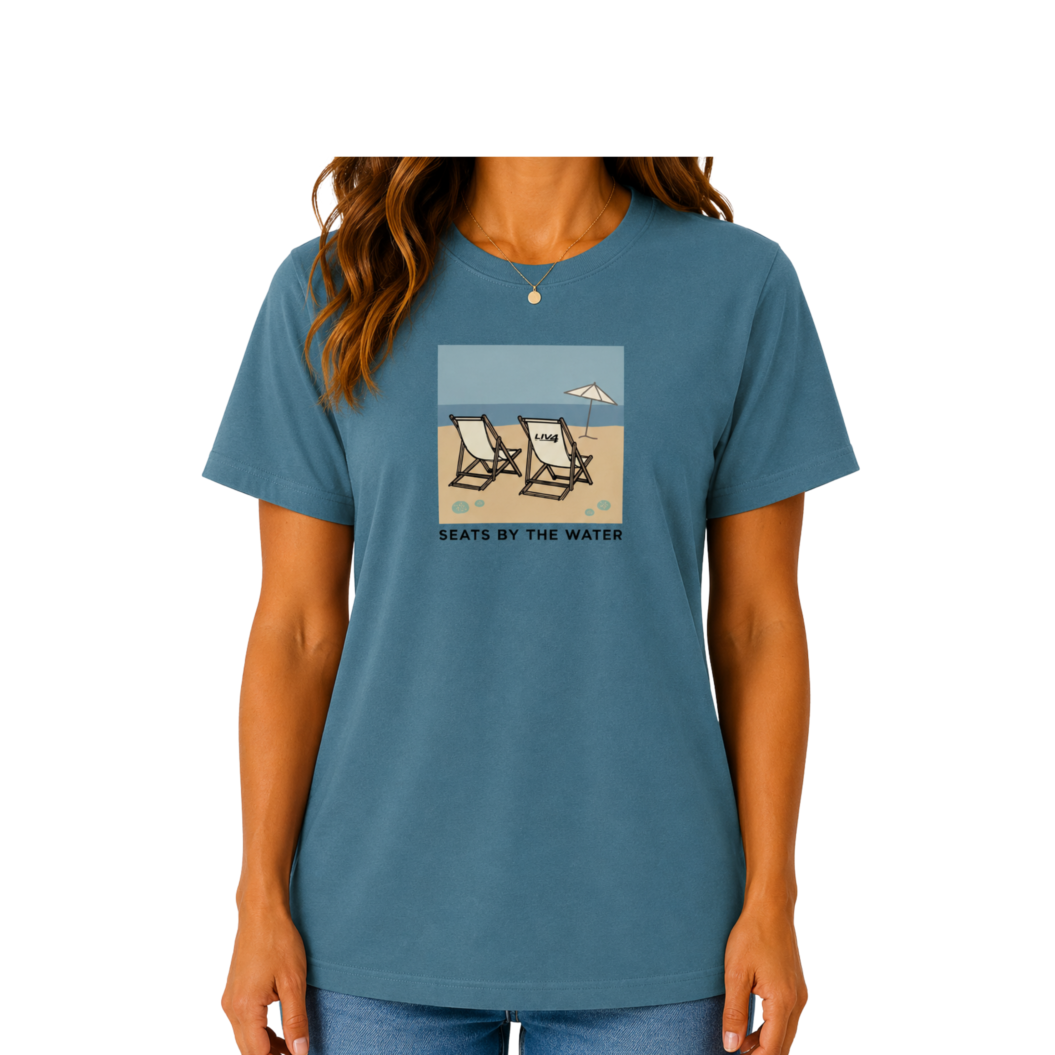 LIV 4 Seats by the Water - Women's Relaxed T-Shirt