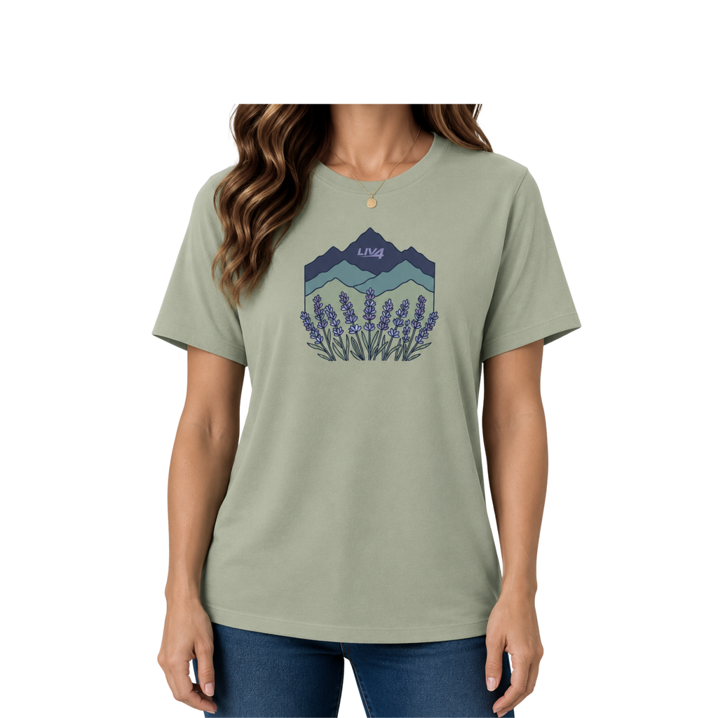 LIV 4 Alpines & Lavender - Women's Relaxed T-Shirt