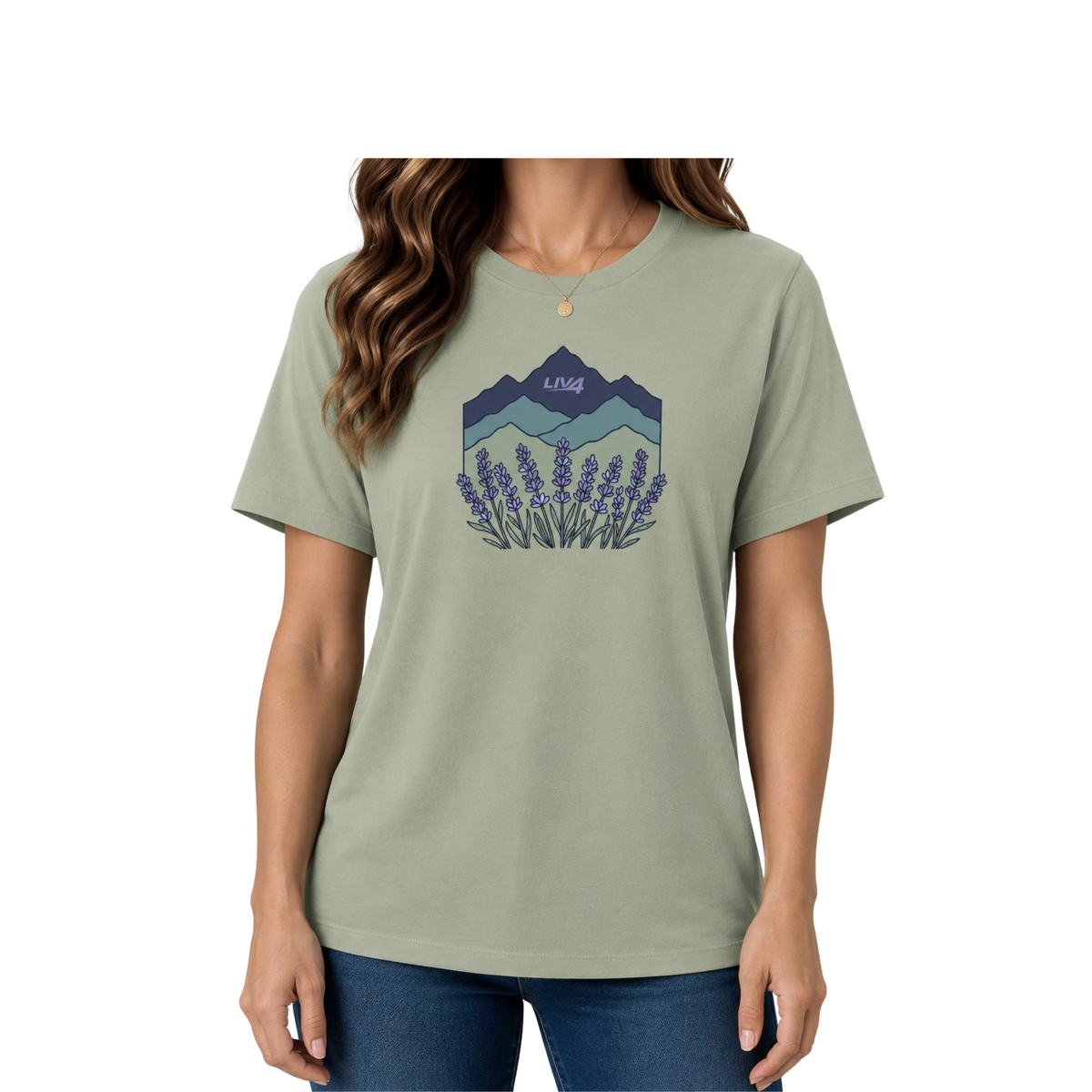 LIV 4 Alpines & Lavender - Women's Relaxed T-Shirt