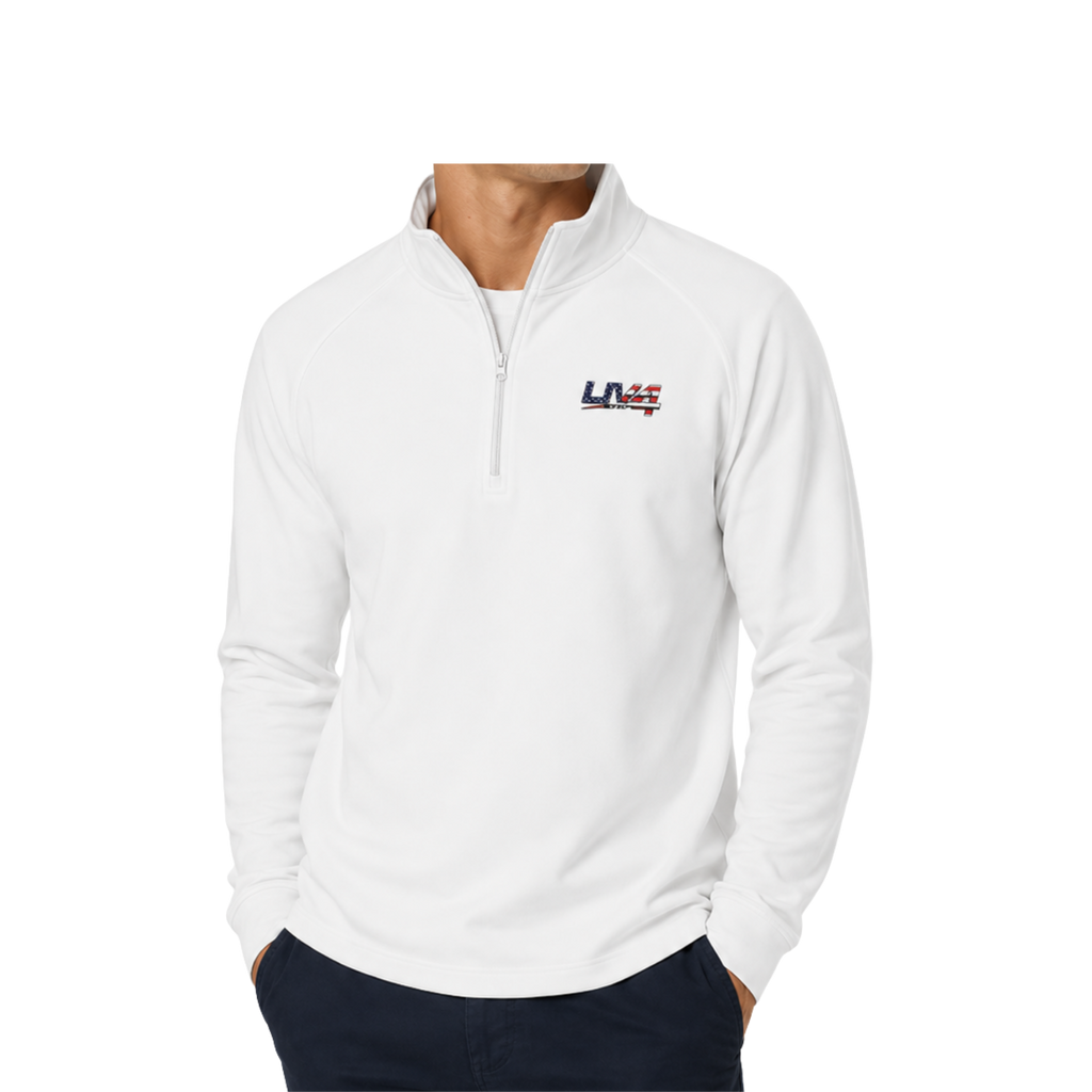 LIV 4 Embroidered Patriotic Unisex Premium Quarter-Zip | Moisture Wicking