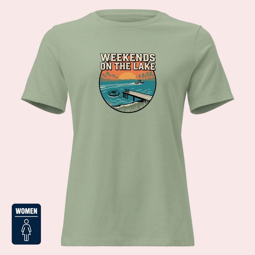 LIV 4 Weekends on the Lake - Women's Relaxed T-Shirt