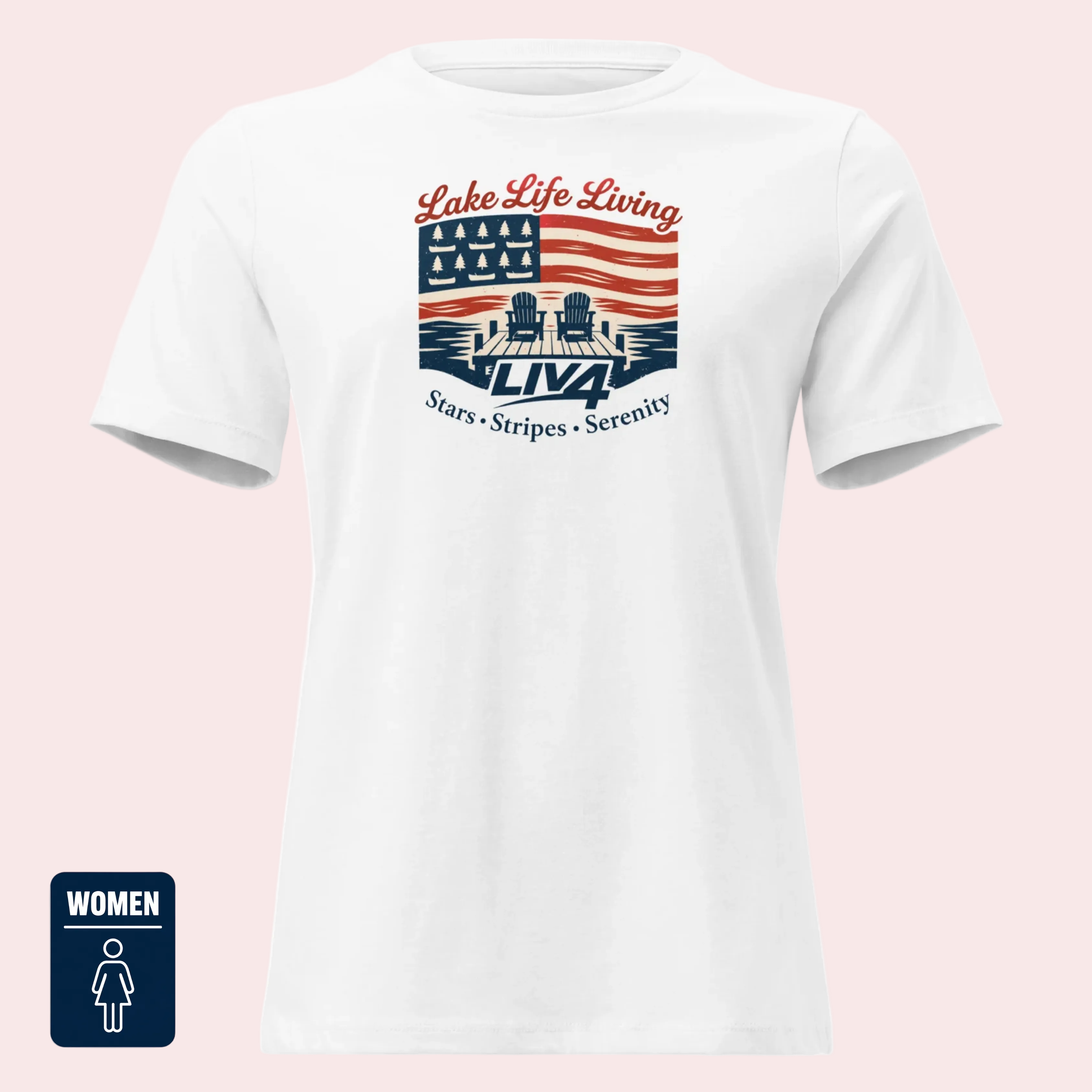 LIV 4 Lake Life Living - Women's Relaxed T-Shirt