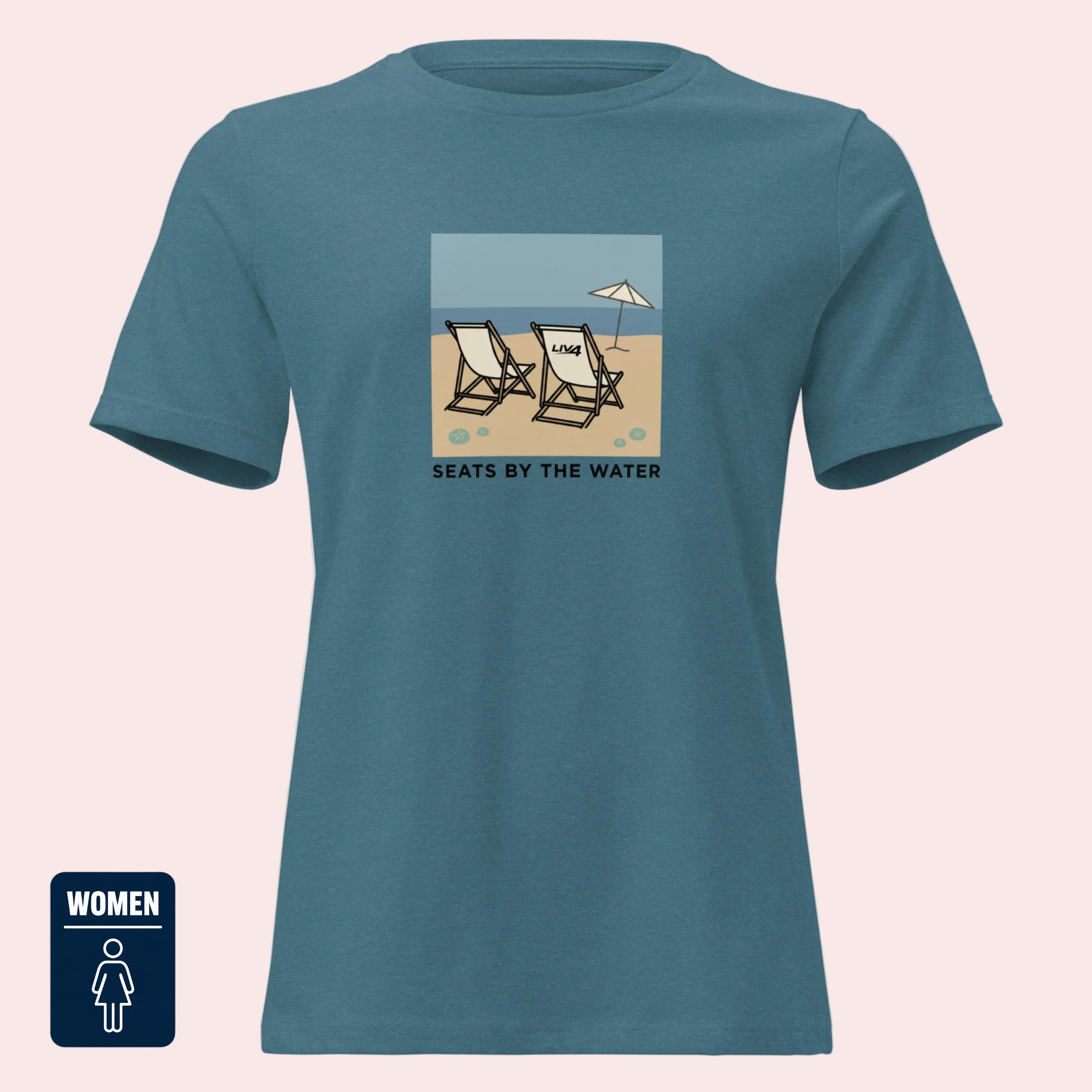 LIV 4 Seats by the Water - Women's Relaxed T-Shirt