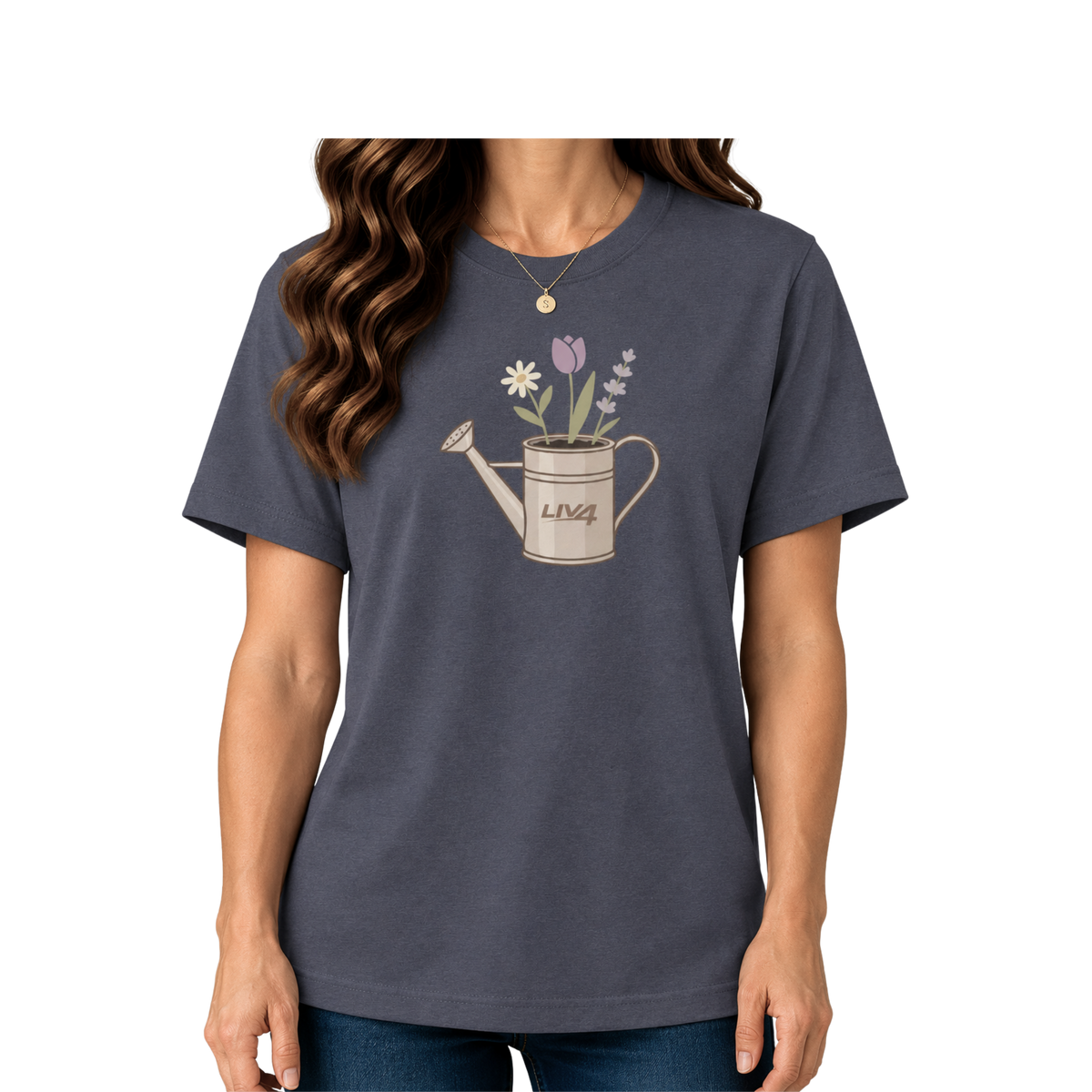 LIV 4 Wildflowers & Water Can - Women's Relaxed T-Shirt