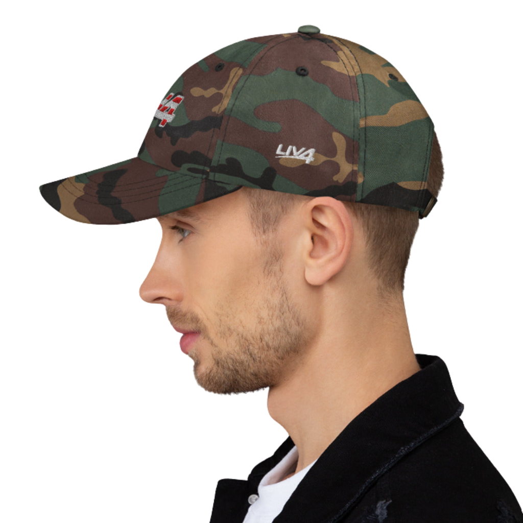 LIV 4 Patriotic Embroidered Classic Dad Hat | Adjustable Strap