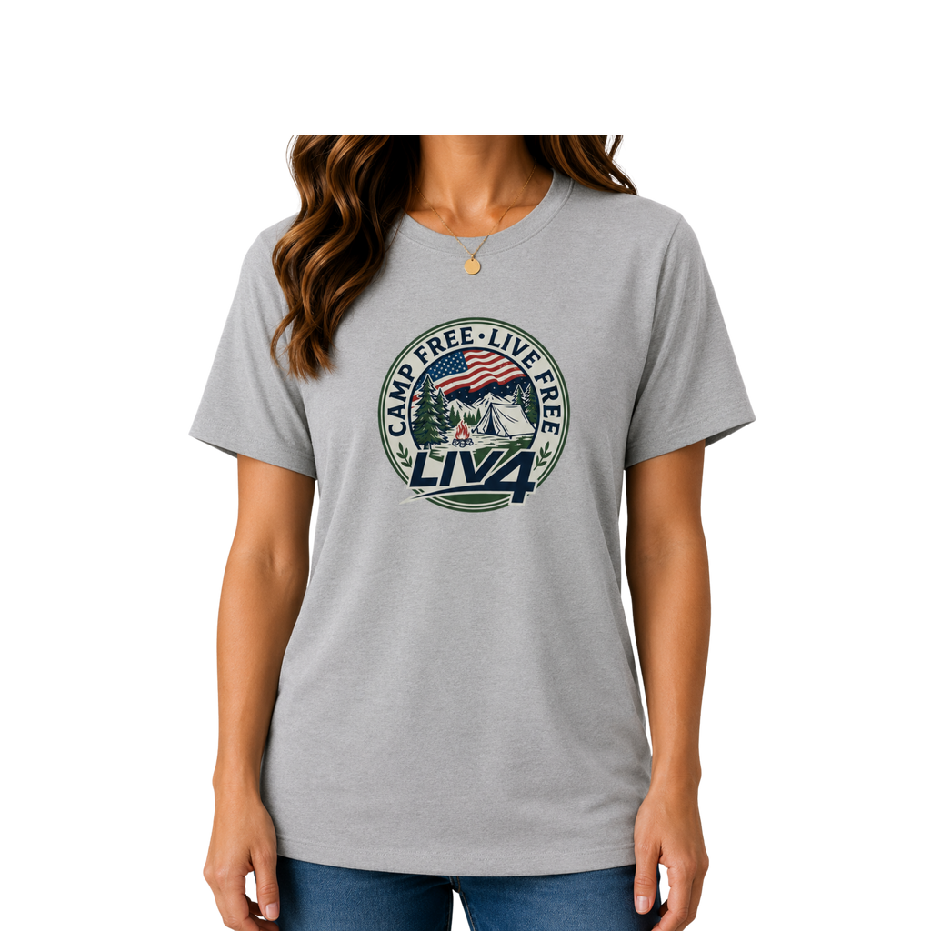 LIV 4 Camp Free Live Free - Women's Relaxed T-Shirt